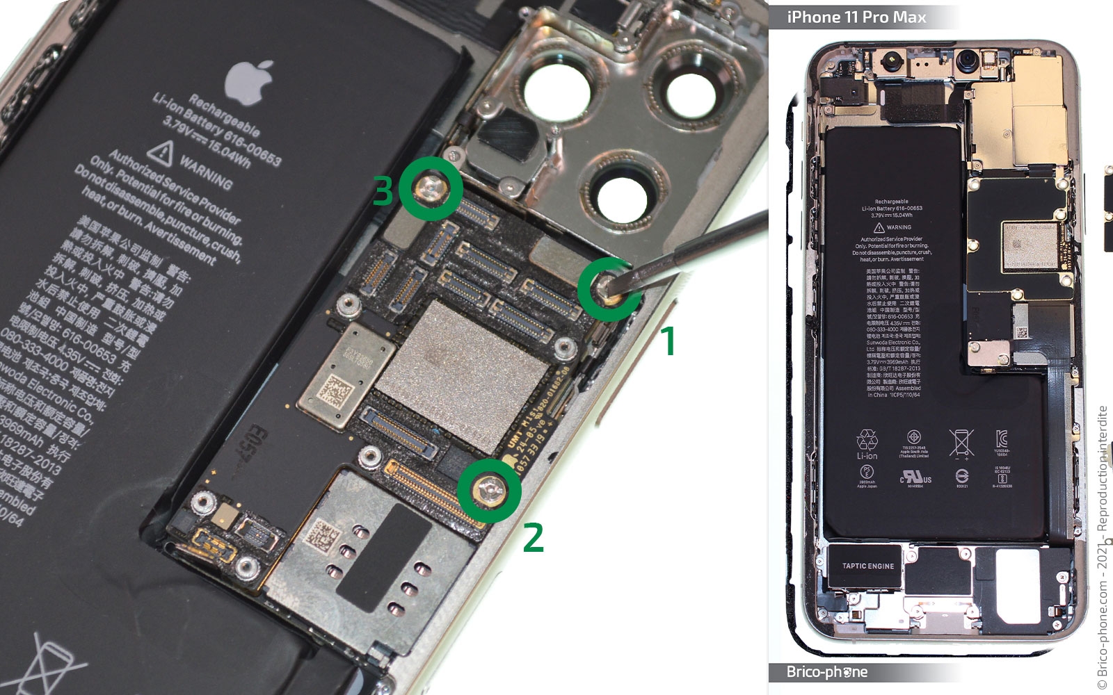 Changement de la coque arrière complète sur iPhone 11 Pro Max photo 1