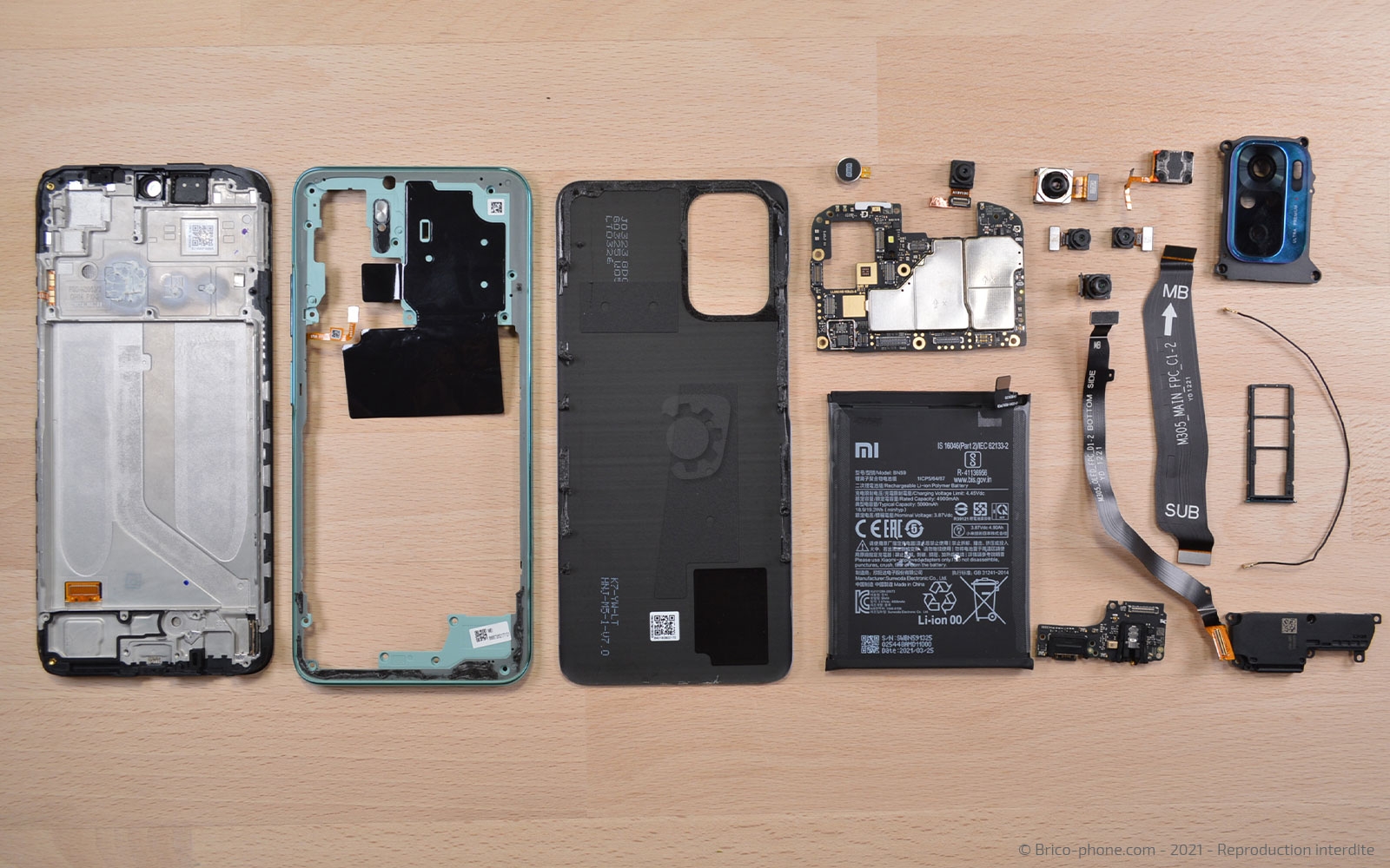Démontage complet sur Redmi Note 10 photo 1